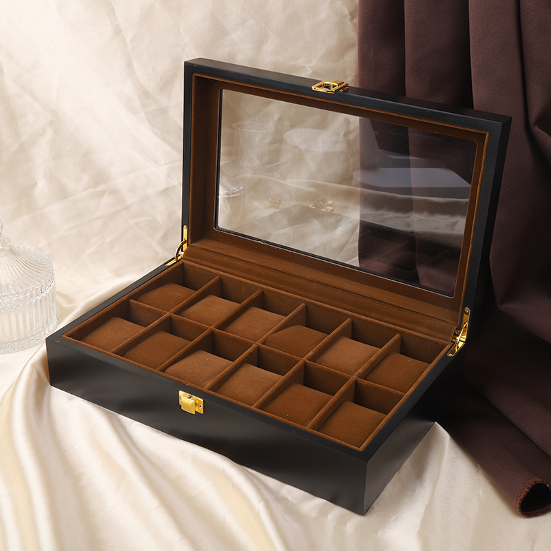 Luxury Watch Collection Box - VANSIHO Wooden 6/10/12 Slots Watch Display