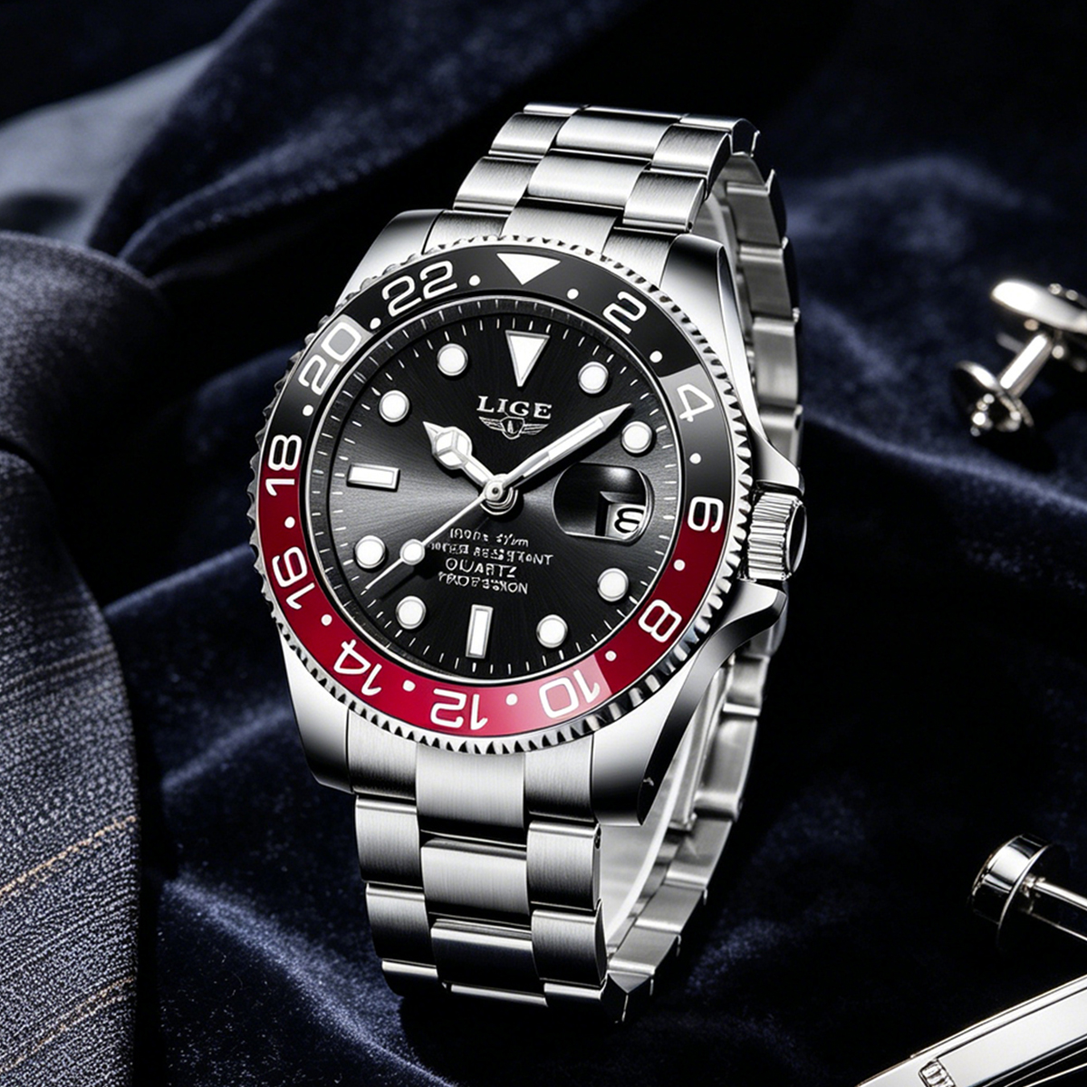 Luxury Watch Display Case - LIGE New Luxury Couple Watches Quartz
