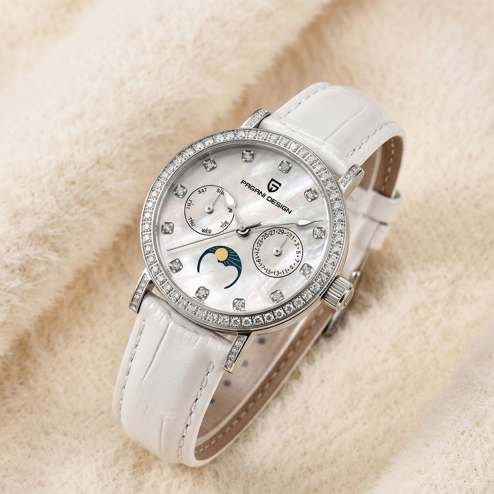 Luxury Watch Display - PAGANI DESIGN Women Quartz Watch Mop