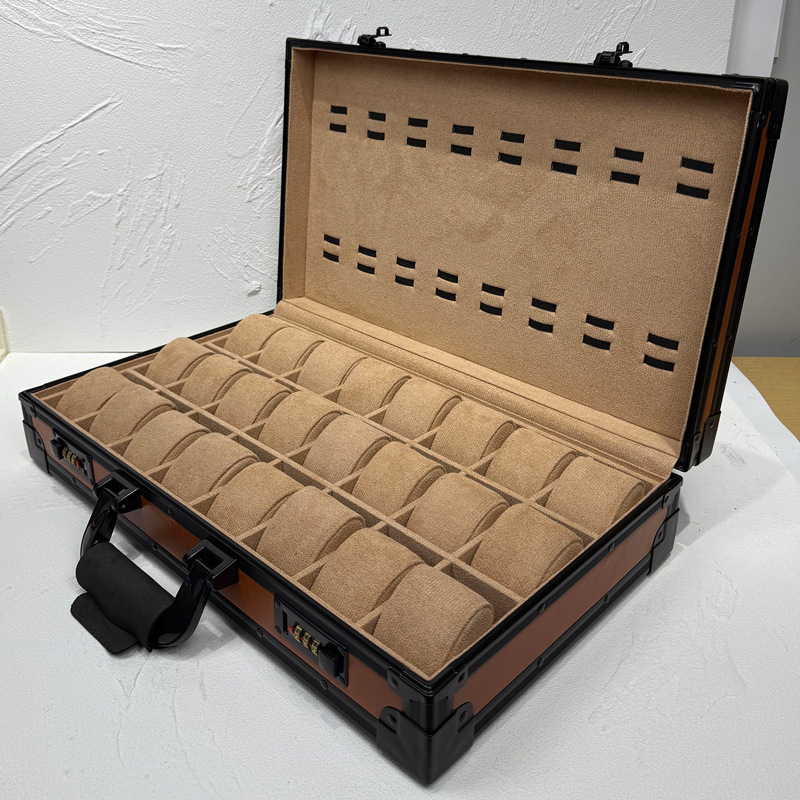 Luxury Watch Collection Box - Aluminum Alloy Watch Box Retro Dustproof