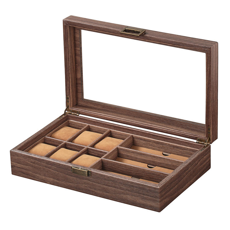 Luxury Watch Collection Box - Handmade High-End Wooden/Pu Leather 6+3 Slot