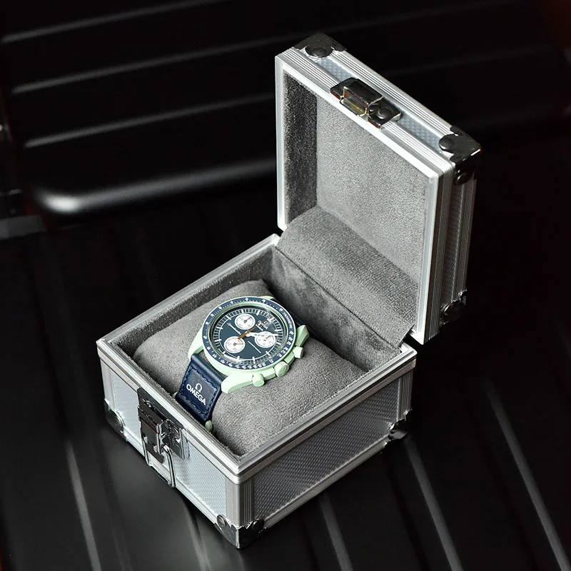 Luxury Watch Case Travel - Portable Aluminum Watch Boxes Mechanical Watch