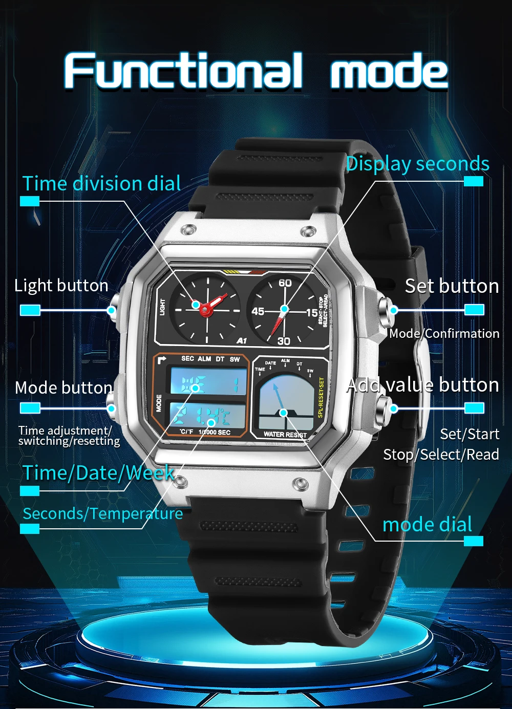 Fashion SANDA 6257 Popular Men - Luxury Watch Shop 리뷰 및 가격
