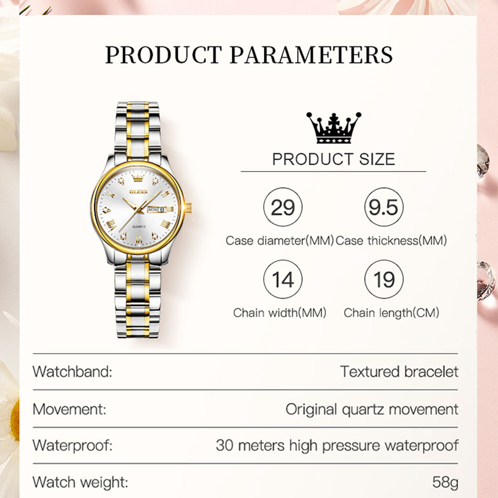 OLEVS 5563 New Fashion Women Q - Luxury Watch Leather Strap 리뷰 및 가격