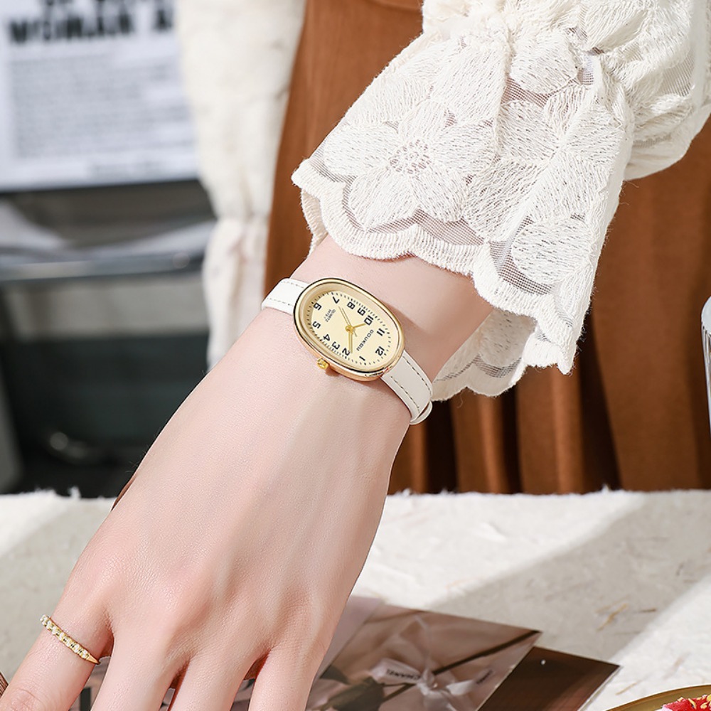 Luxury Oval Dial Women Watches - Luxury Watch Leather Strap 리뷰 및 가격