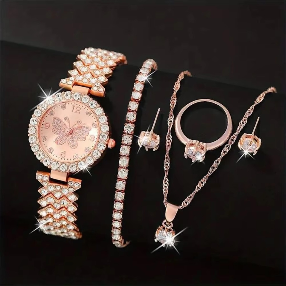 6PCS/Set Luxury Rhinestone But - Luxury Watch Case Travel 리뷰 및 가격