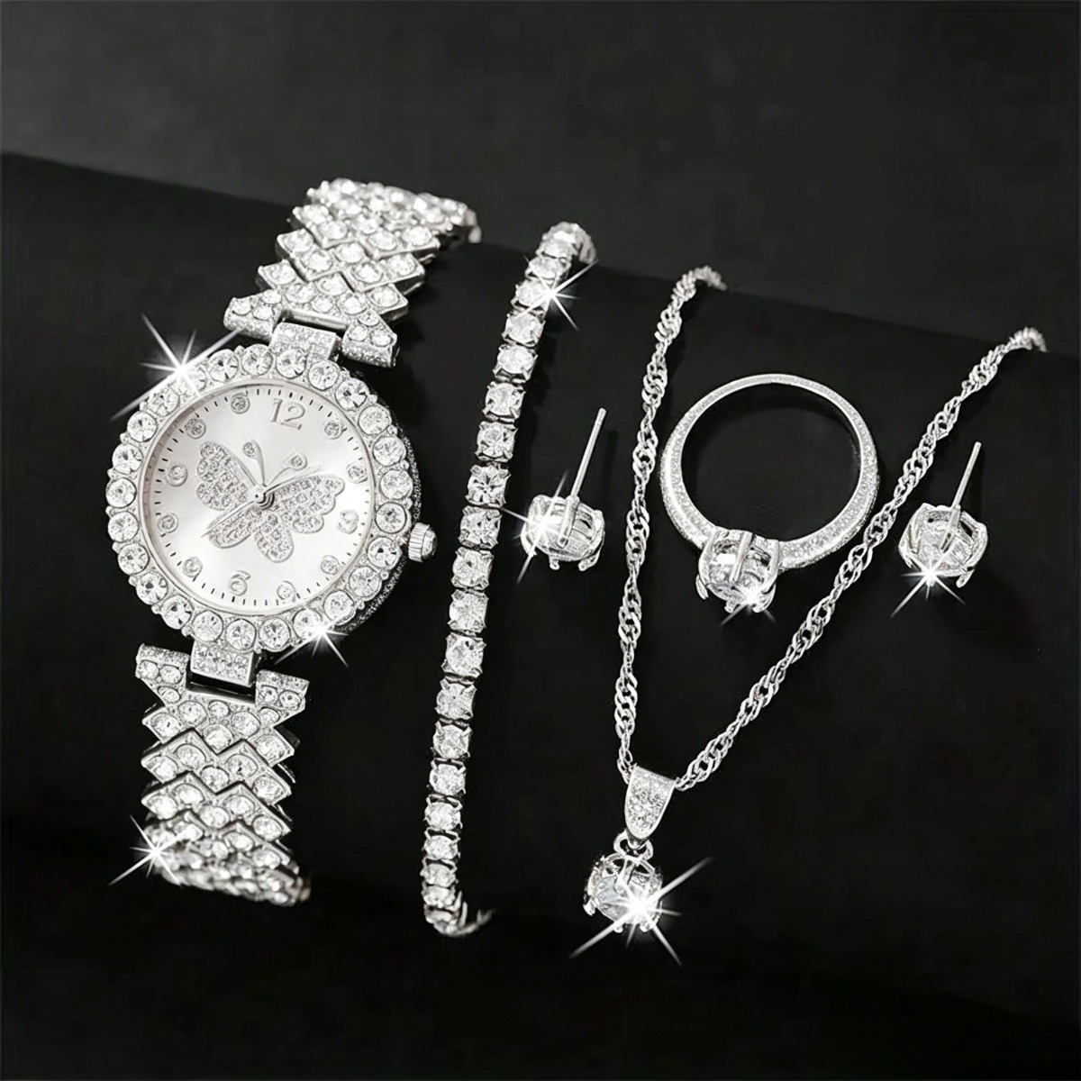 6PCS/Set Luxury Rhinestone But - Luxury Watch Case Travel 리뷰 및 가격