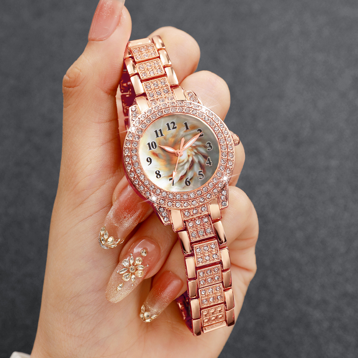 6PCS Luxury Rhinestone Women Q - Luxury Watch Case Travel 리뷰 및 가격