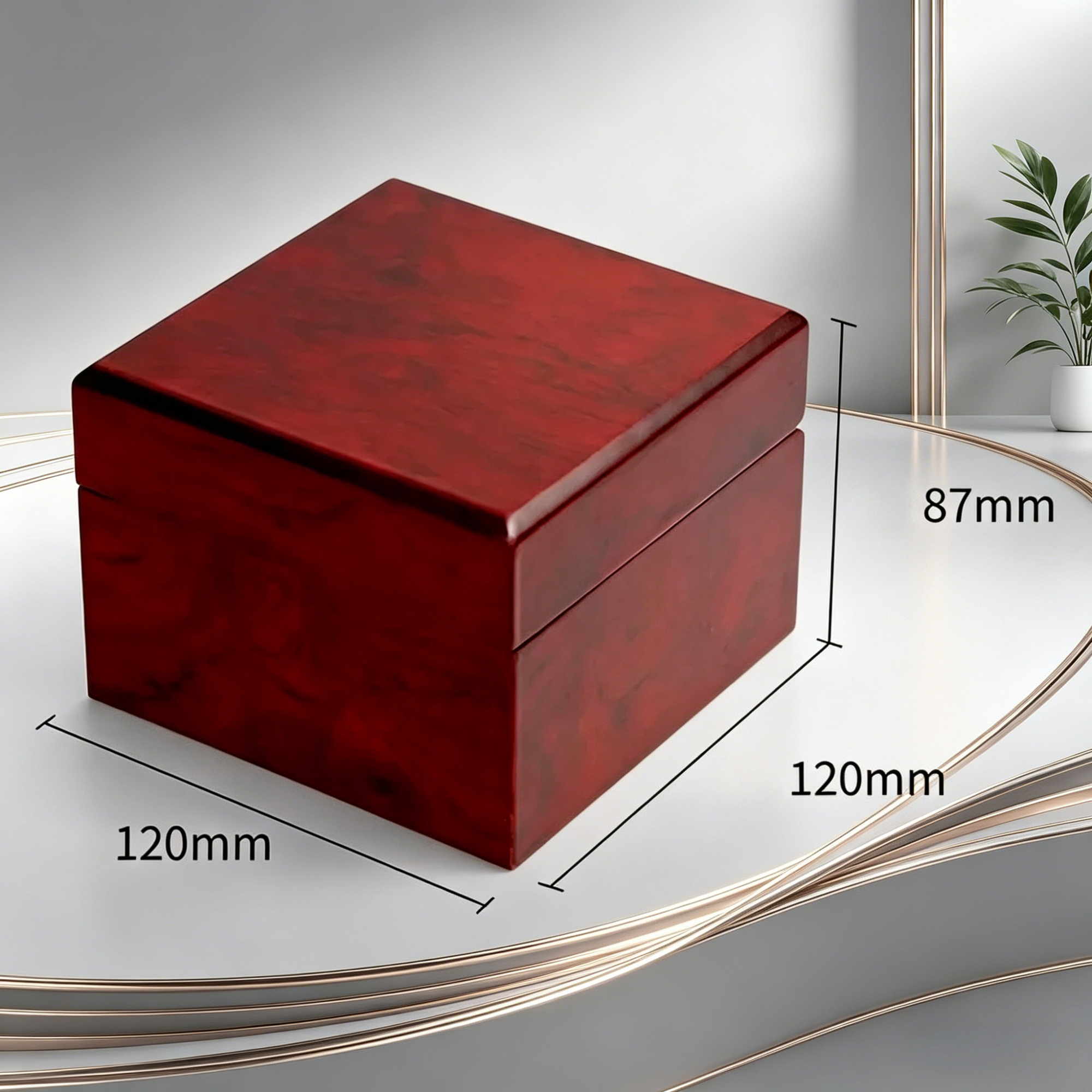 Luxury Red Wooden PU Leather W - Luxury Watch Case Travel 리뷰 및 가격