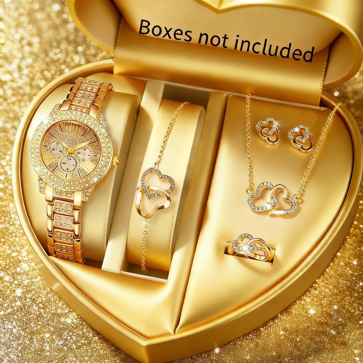 6PCS Luxury Rhinestone Women W - Luxury Watch Case Travel 리뷰 및 가격