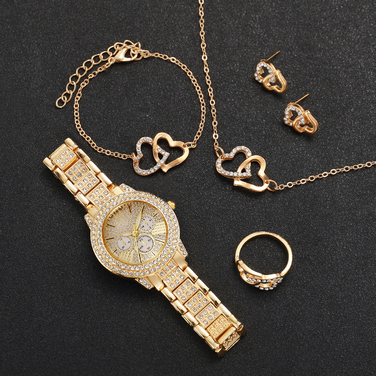6PCS Luxury Rhinestone Women W - Luxury Watch Case Travel 리뷰 및 가격