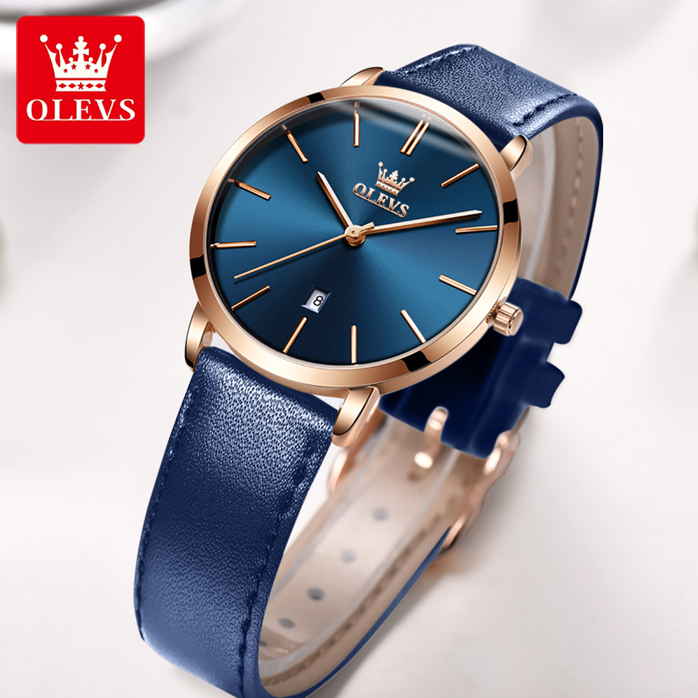 OLEVS Fashion Ultra Thin Women - Luxury Watch Leather Strap 리뷰 및 가격