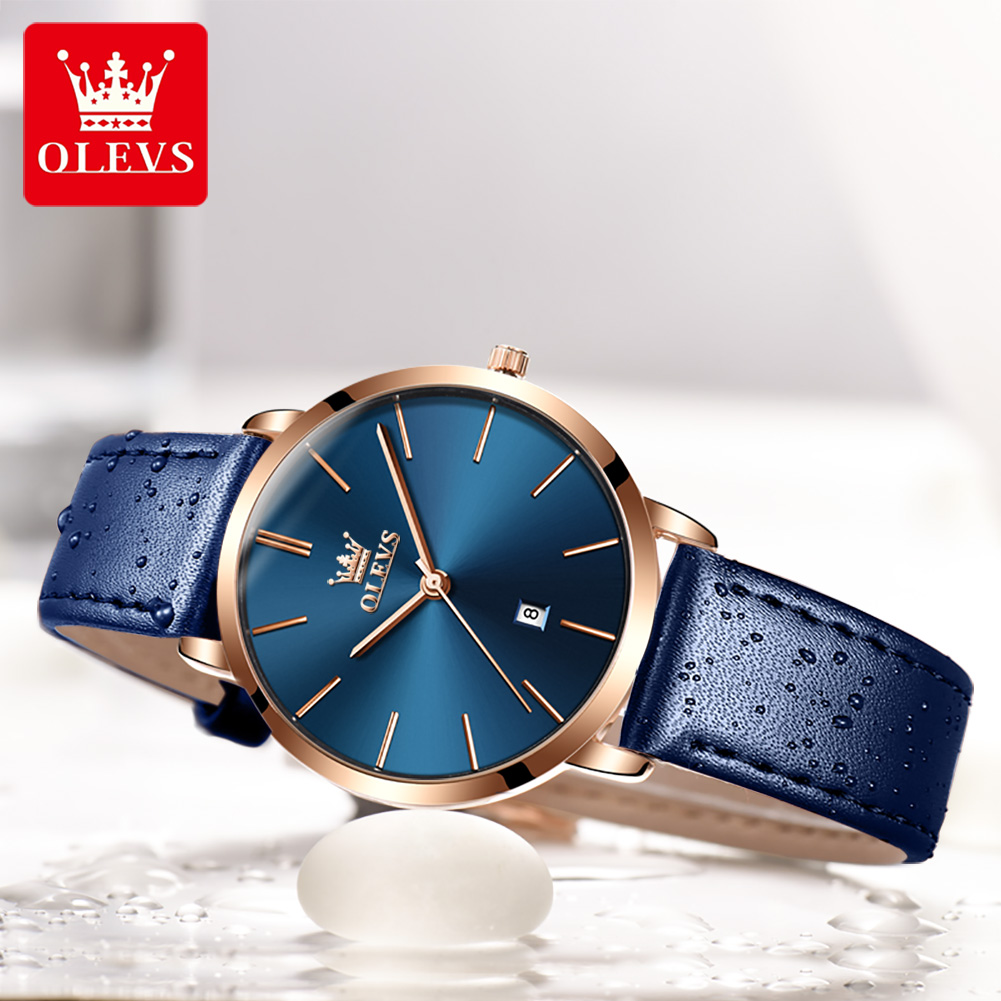 OLEVS Fashion Ultra Thin Women - Luxury Watch Leather Strap 리뷰 및 가격