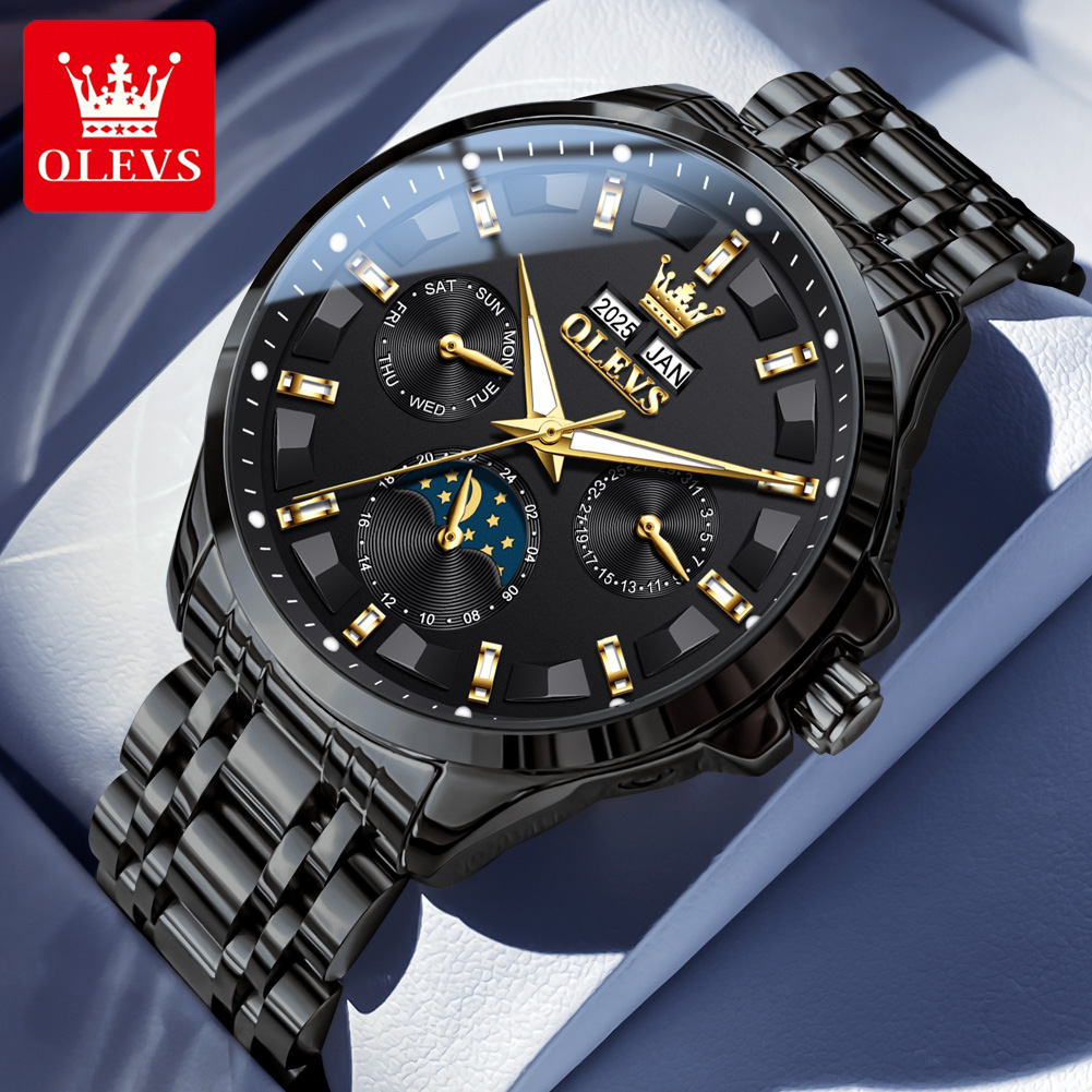OLEVS 7070 Automatic Watch Men - Luxury Watch Display 리뷰 및 가격
