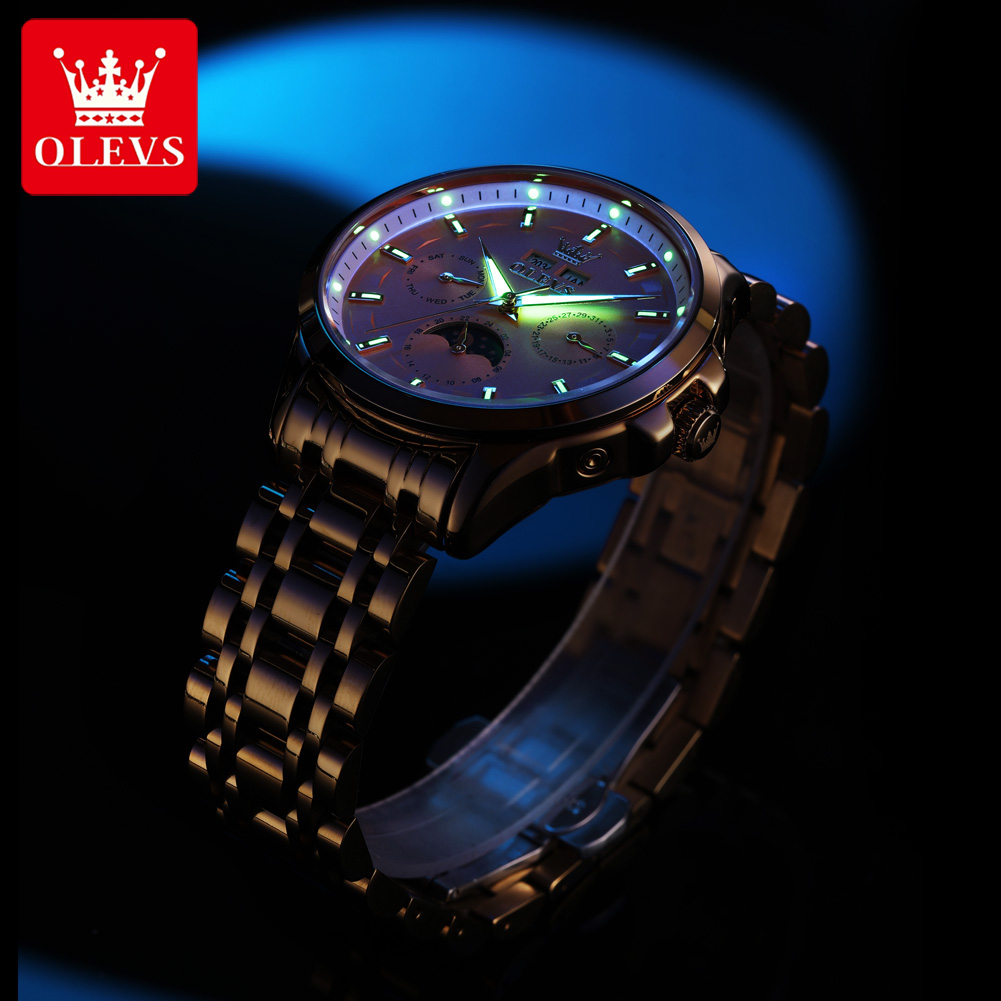 OLEVS 7070 Automatic Watch Men - Luxury Watch Display 리뷰 및 가격