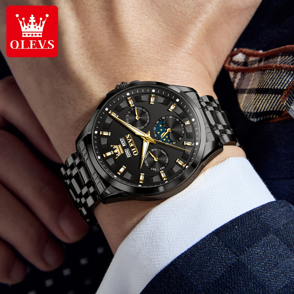 OLEVS 7070 Automatic Watch Men - Luxury Watch Display 리뷰 및 가격