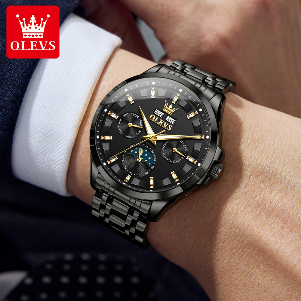 OLEVS 7070 Automatic Watch Men - Luxury Watch Display 리뷰 및 가격