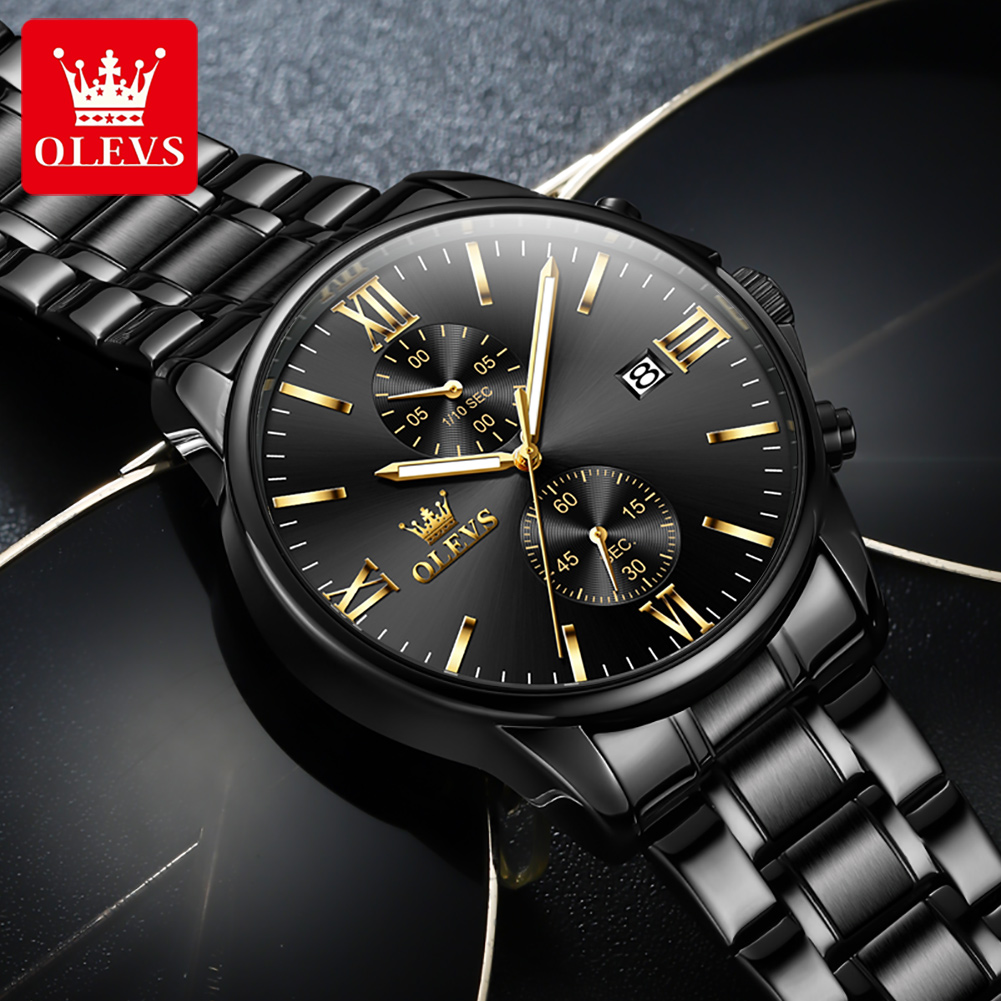 OLEVS 2886 Classic Black Quart - Luxury Watch Exhibition 리뷰 및 가격