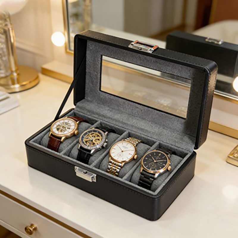 1 pc 4-grid watch box, dustpro - Luxury Watch Collection Box 리뷰 및 가격
