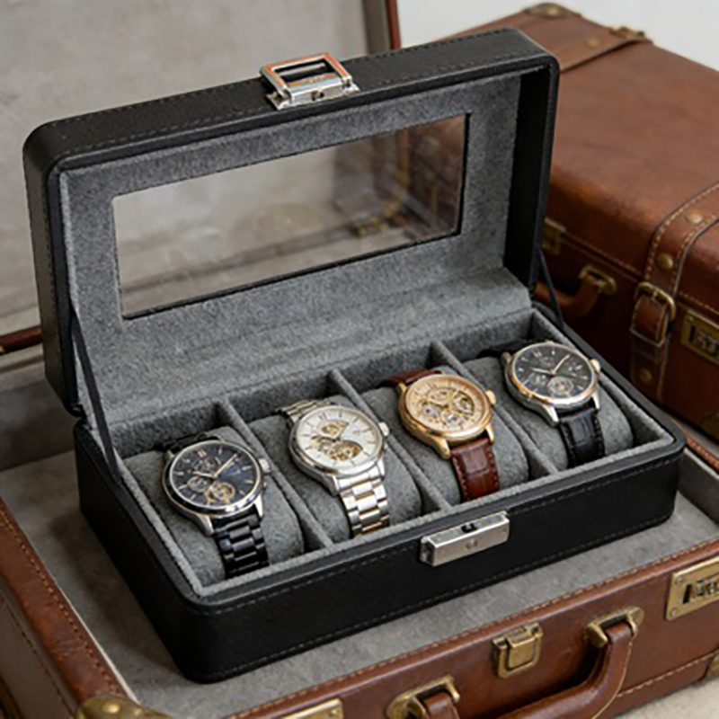 1 pc 4-grid watch box, dustpro - Luxury Watch Collection Box 리뷰 및 가격