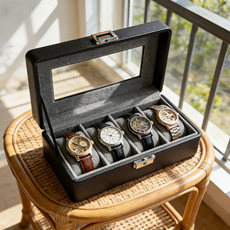1 pc 4-grid watch box, dustpro - Luxury Watch Collection Box 리뷰 및 가격