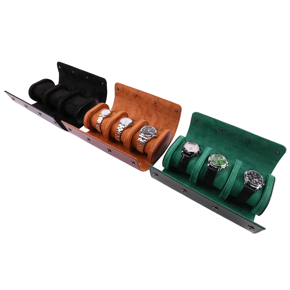 Luxury Portable 3 Slots PU Lea - Luxury Watch Case Travel 리뷰 및 가격