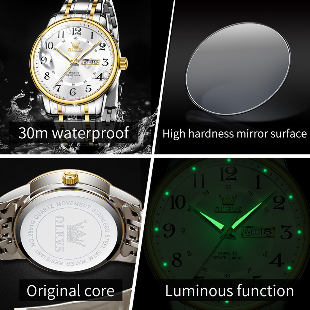 OLEVS Casual fashion men's wat - Luxury Watch Display 리뷰 및 가격