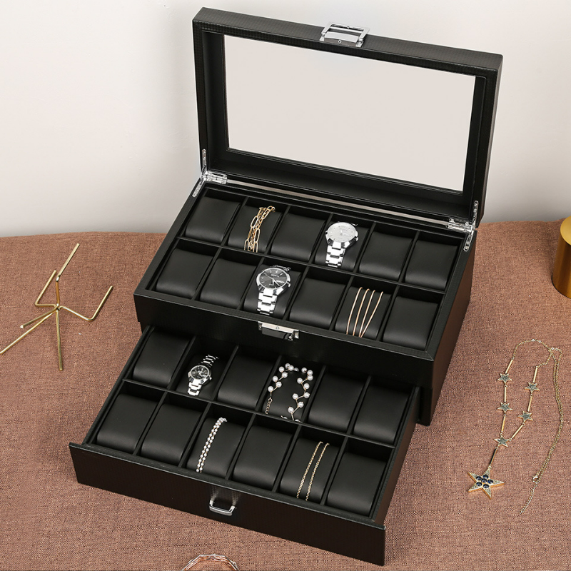 Luxury Watch Box Organizer Bla - Luxury Watch Collection Box 리뷰 및 가격