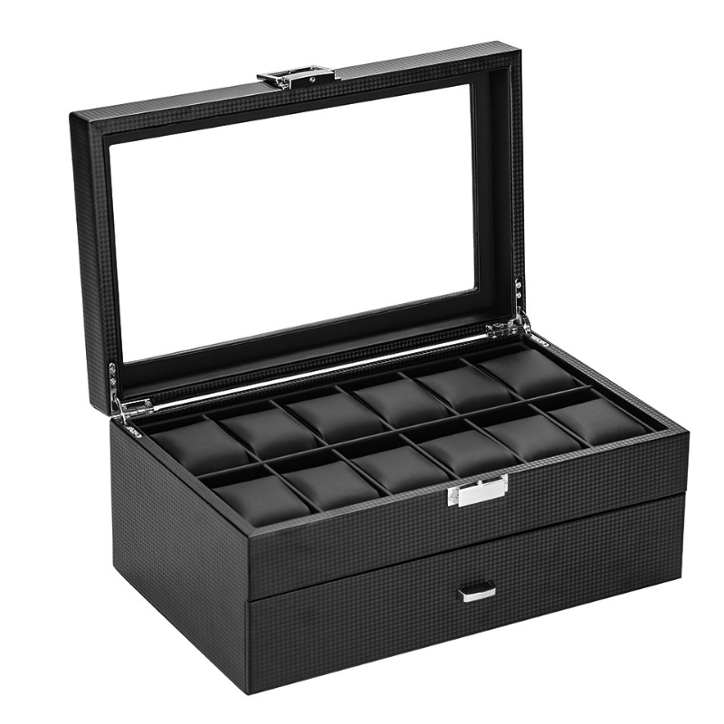Luxury Watch Box Organizer Bla - Luxury Watch Collection Box 리뷰 및 가격