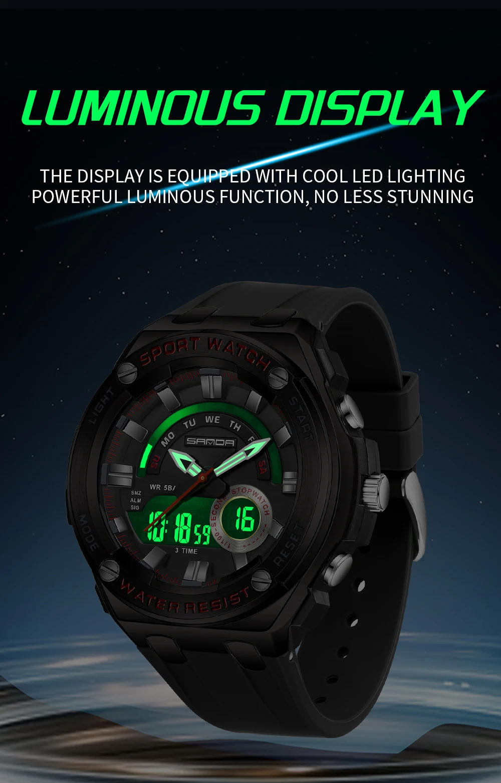 SANDA New Hot Selling Men's El - Luxury Watch Shop 리뷰 및 가격