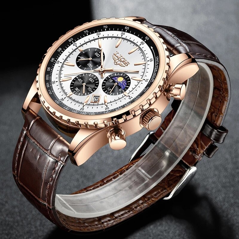 LIGE New Mens Watches Top Bran - Luxury Watch Collection Box 리뷰 및 가격