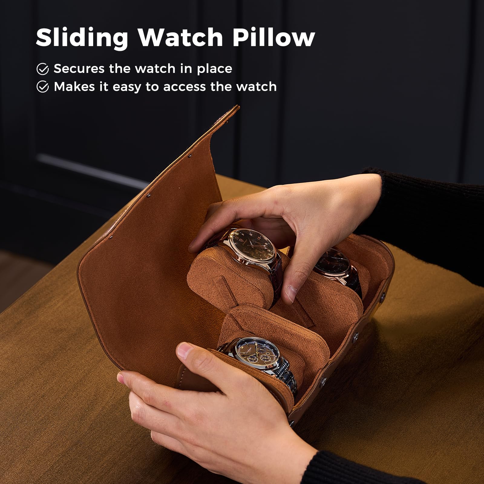 Luxury PU Leather Watch Case W - Luxury Watch Case Travel 리뷰 및 가격