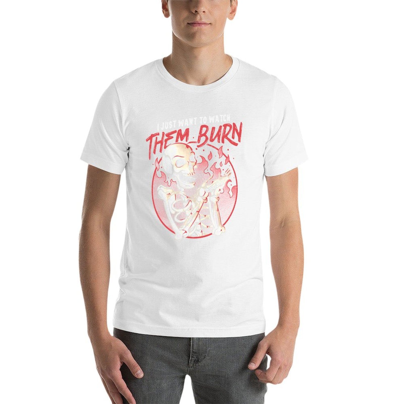 Watch Them Burn Skull Funny Gi - Luxury Watch China 리뷰 및 가격