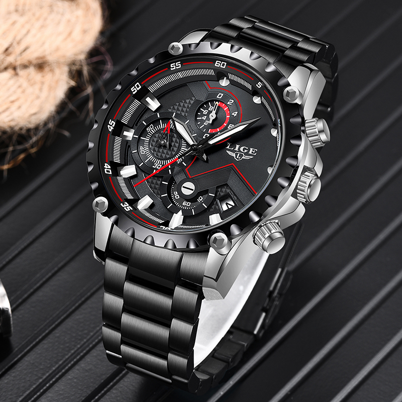 LIGE Top Brand Luxury Mens Fas - Luxury Watch All Brands 리뷰 및 가격