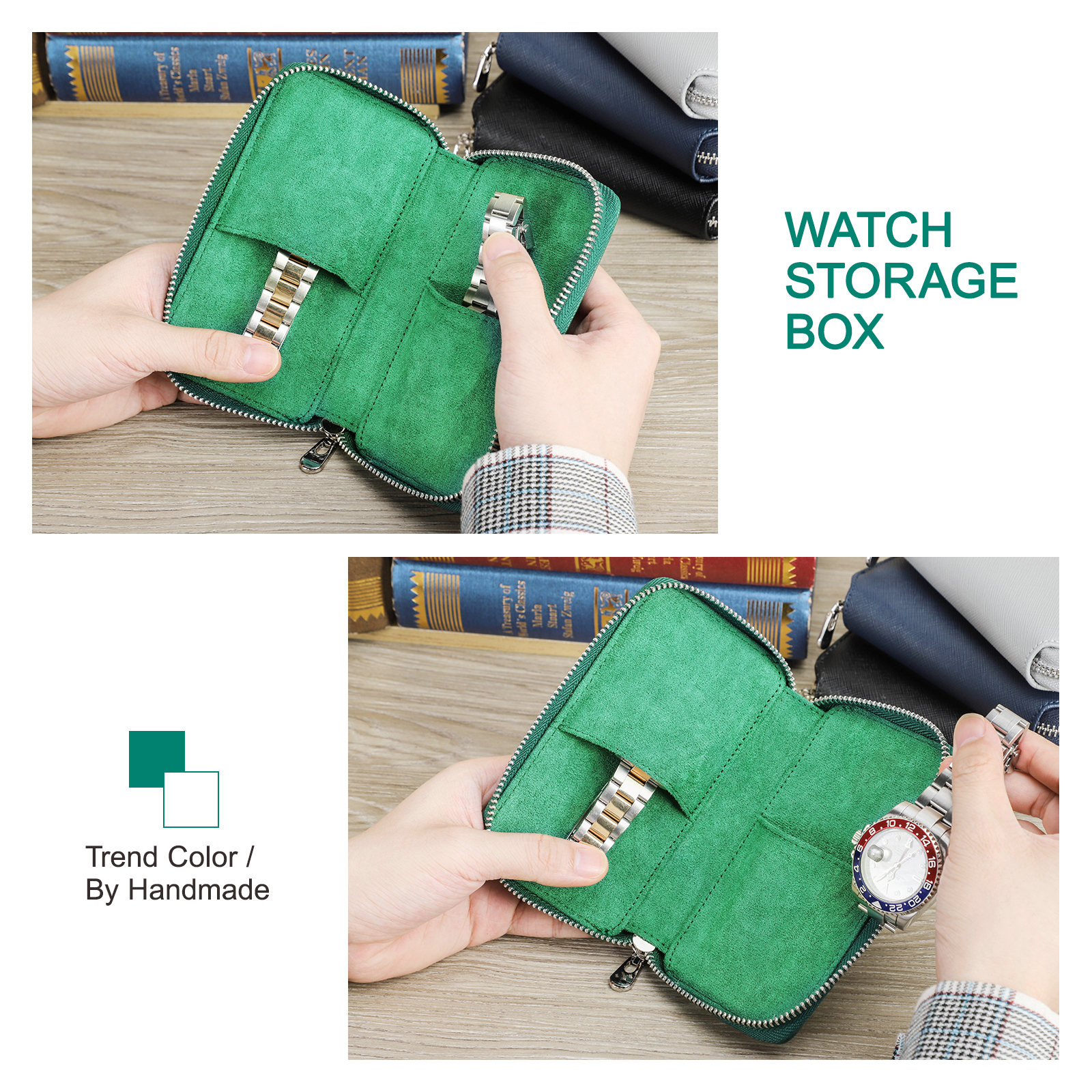 CONTACTS FAMILY Luxury Pouch w - Luxury Watch Case Travel 리뷰 및 가격