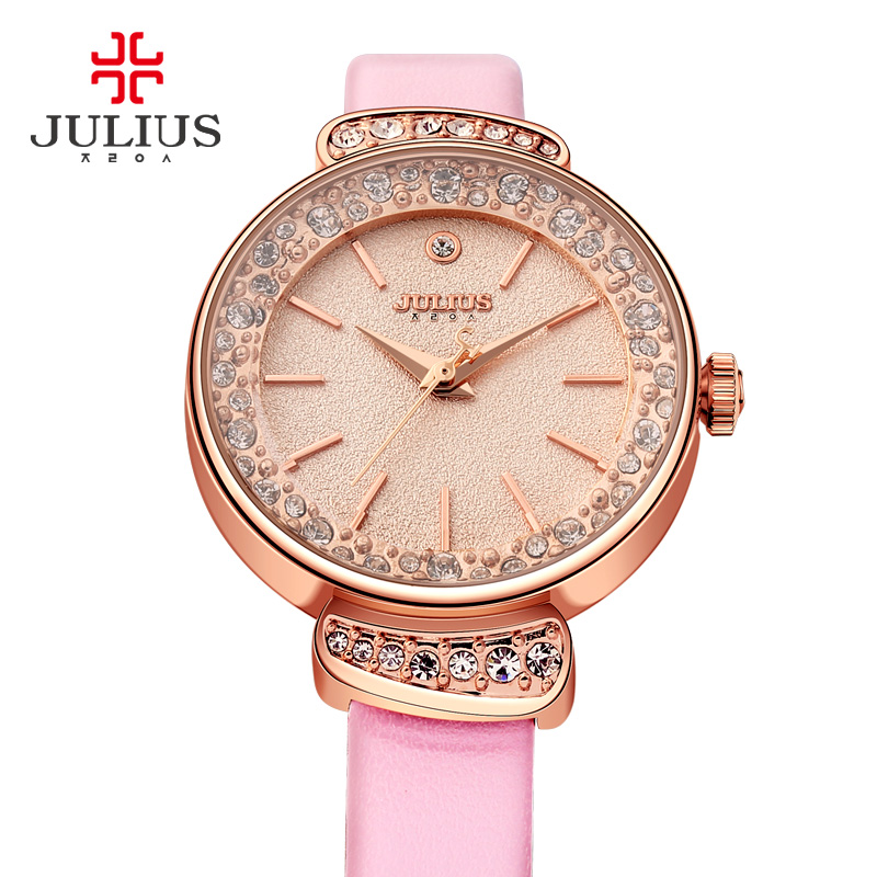 Rhinestones Women's Watch Japa - Luxury Watch Leather Strap 리뷰 및 가격