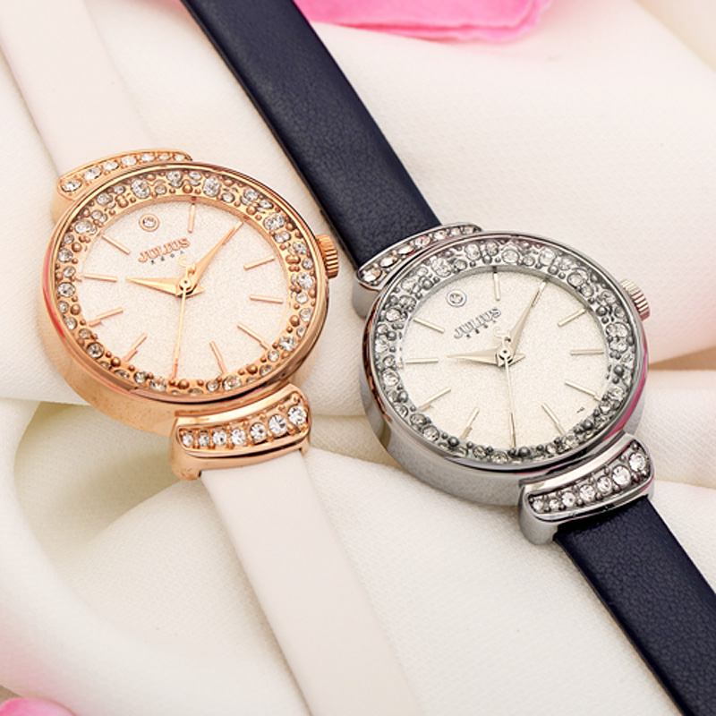Rhinestones Women's Watch Japa - Luxury Watch Leather Strap 리뷰 및 가격