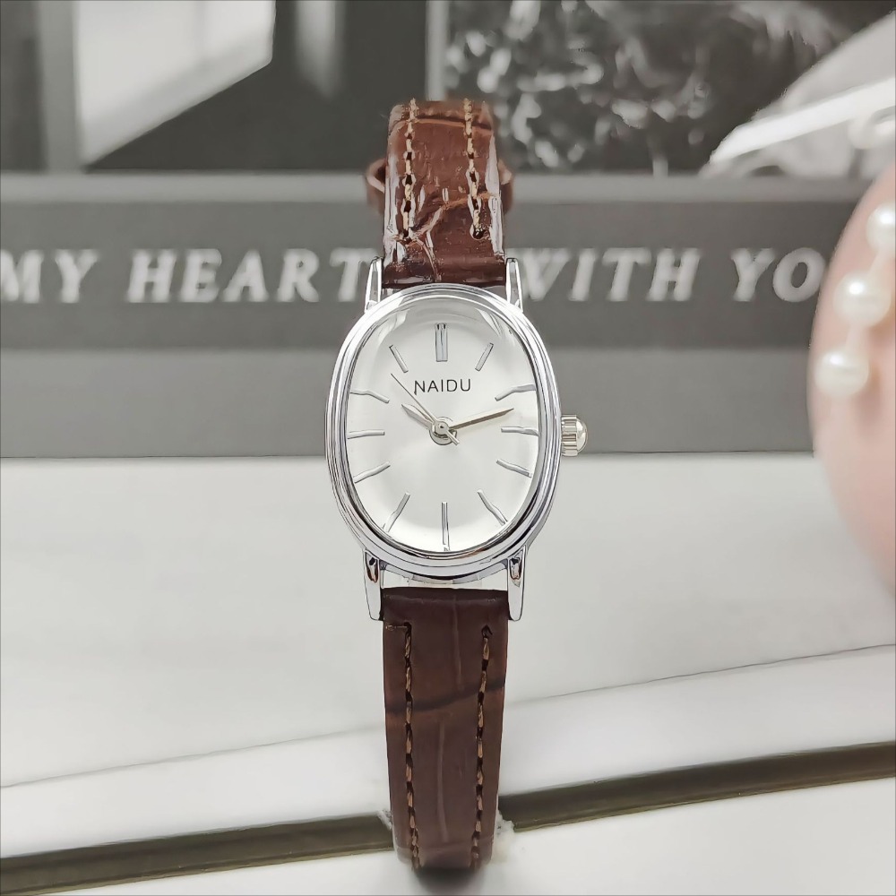 Fashion Brand Women Oval Dial  - Luxury Watch Leather Strap 리뷰 및 가격