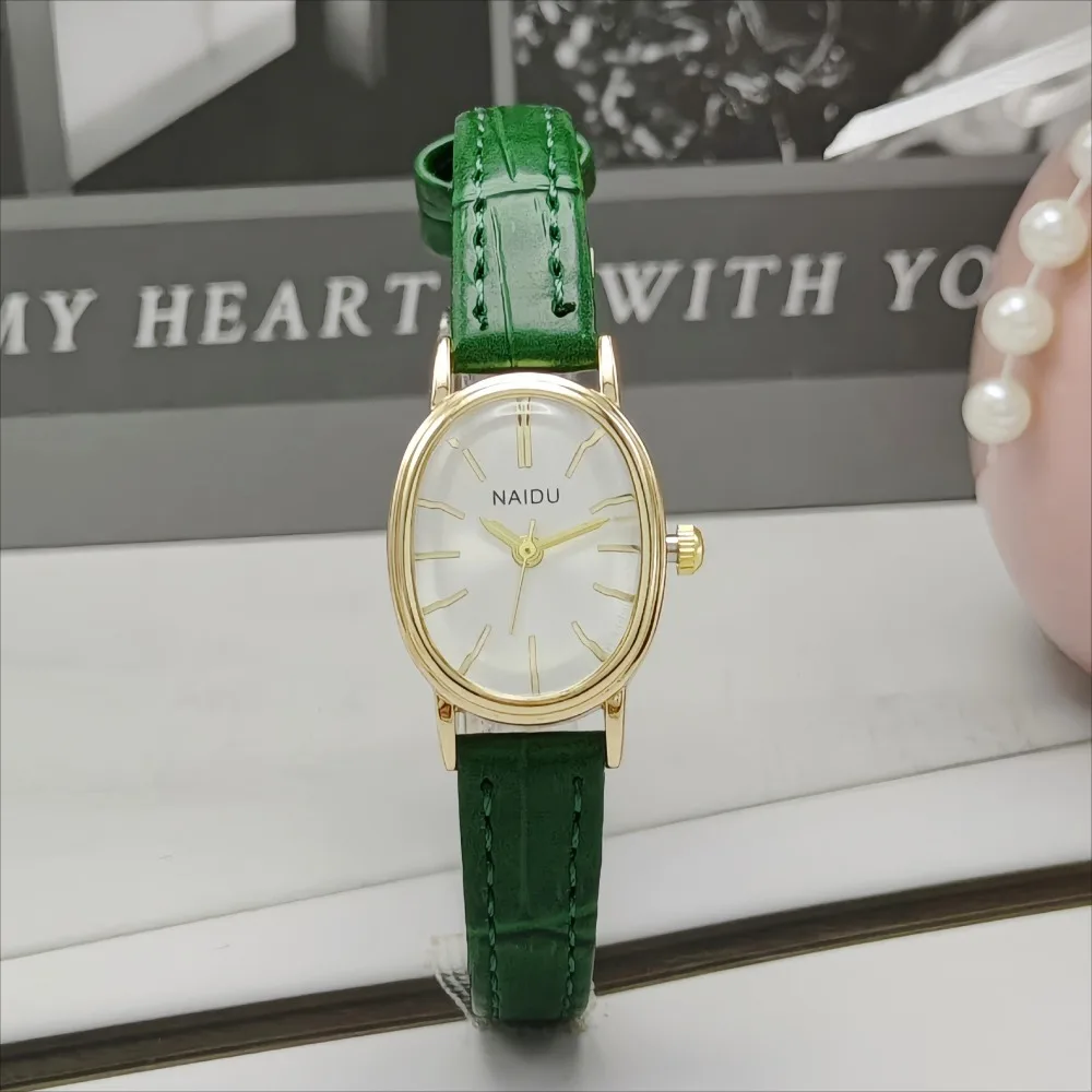 Fashion Brand Women Oval Dial  - Luxury Watch Leather Strap 리뷰 및 가격