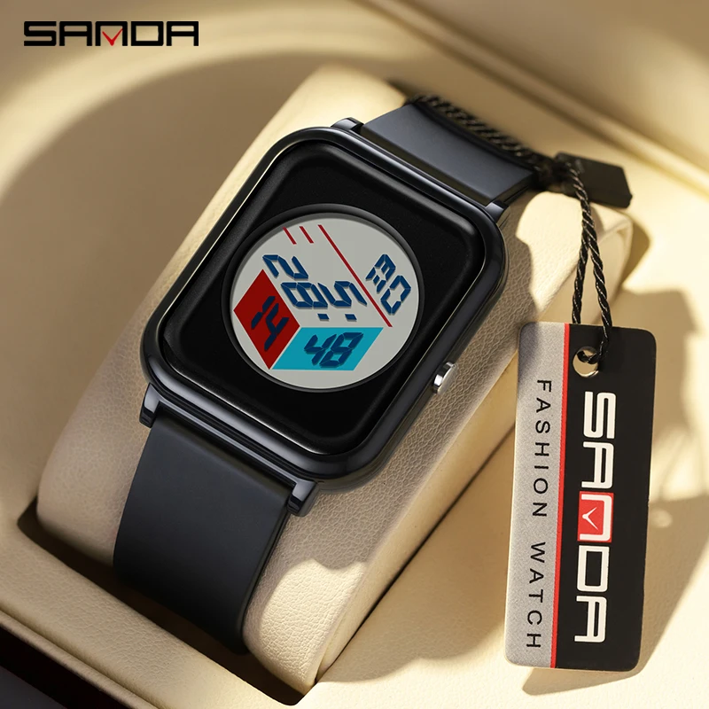 Sanda 6134 3D dial watch, male - Luxury Watch Shop 리뷰 및 가격