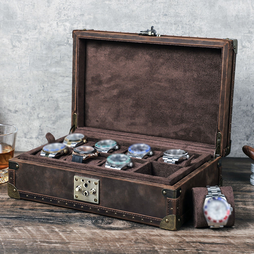 CONTACT'S FAMILY 8 Leather Cus - Luxury Watch Case Travel 리뷰 및 가격
