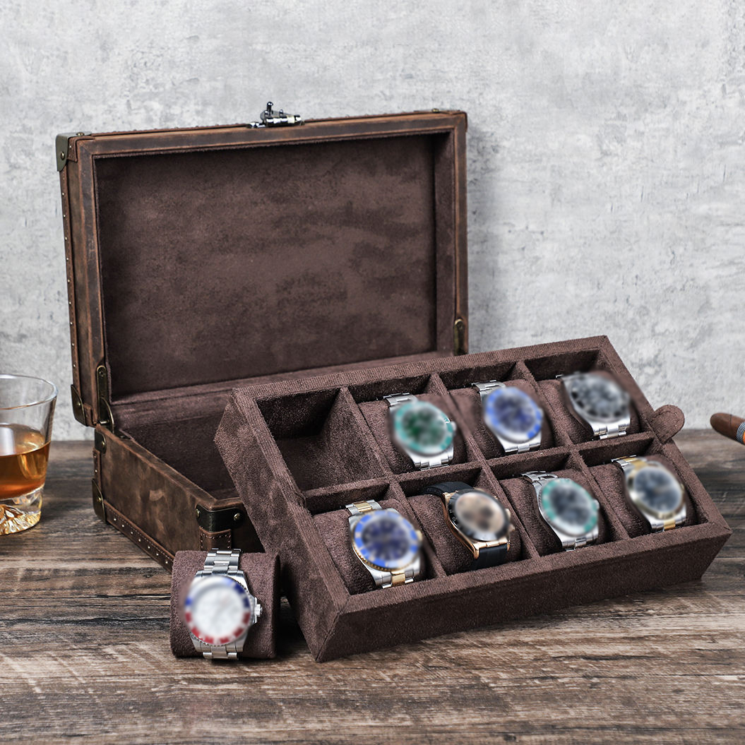 CONTACT'S FAMILY 8 Leather Cus - Luxury Watch Case Travel 리뷰 및 가격