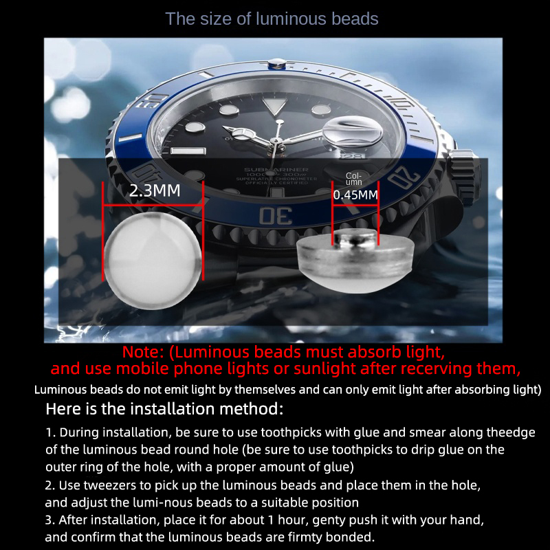 2.3x0.45mm Luminous pip For Se - Luxury Watch Expensive 리뷰 및 가격