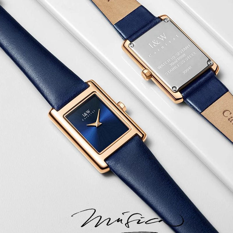I&W Carnival Ultra thin Quartz - Luxury Watch Leather Strap 리뷰 및 가격