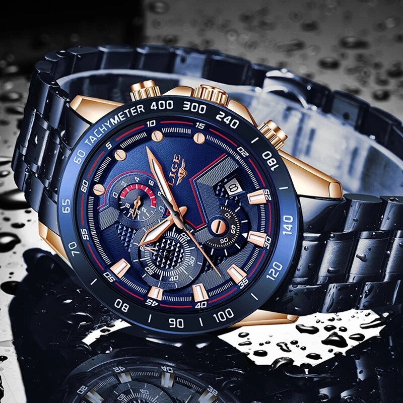LIGE New Fashion Watches Men S - Luxury Watch Exhibition 리뷰 및 가격