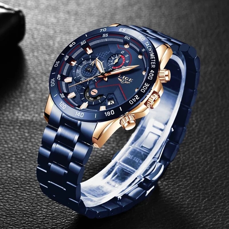 LIGE New Fashion Watches Men S - Luxury Watch Exhibition 리뷰 및 가격