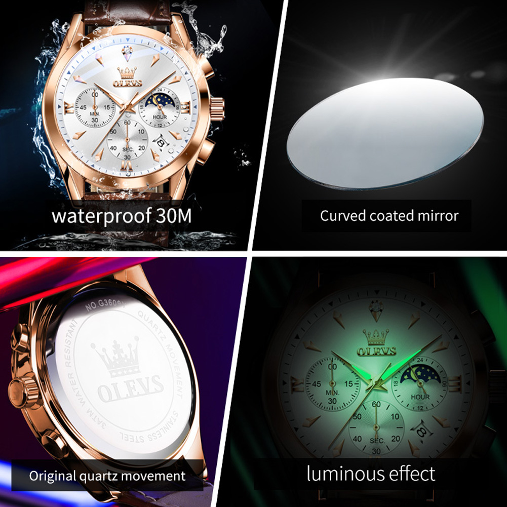 OLEVS Brand New Fashion Quartz - Luxury Watch Exhibition 리뷰 및 가격
