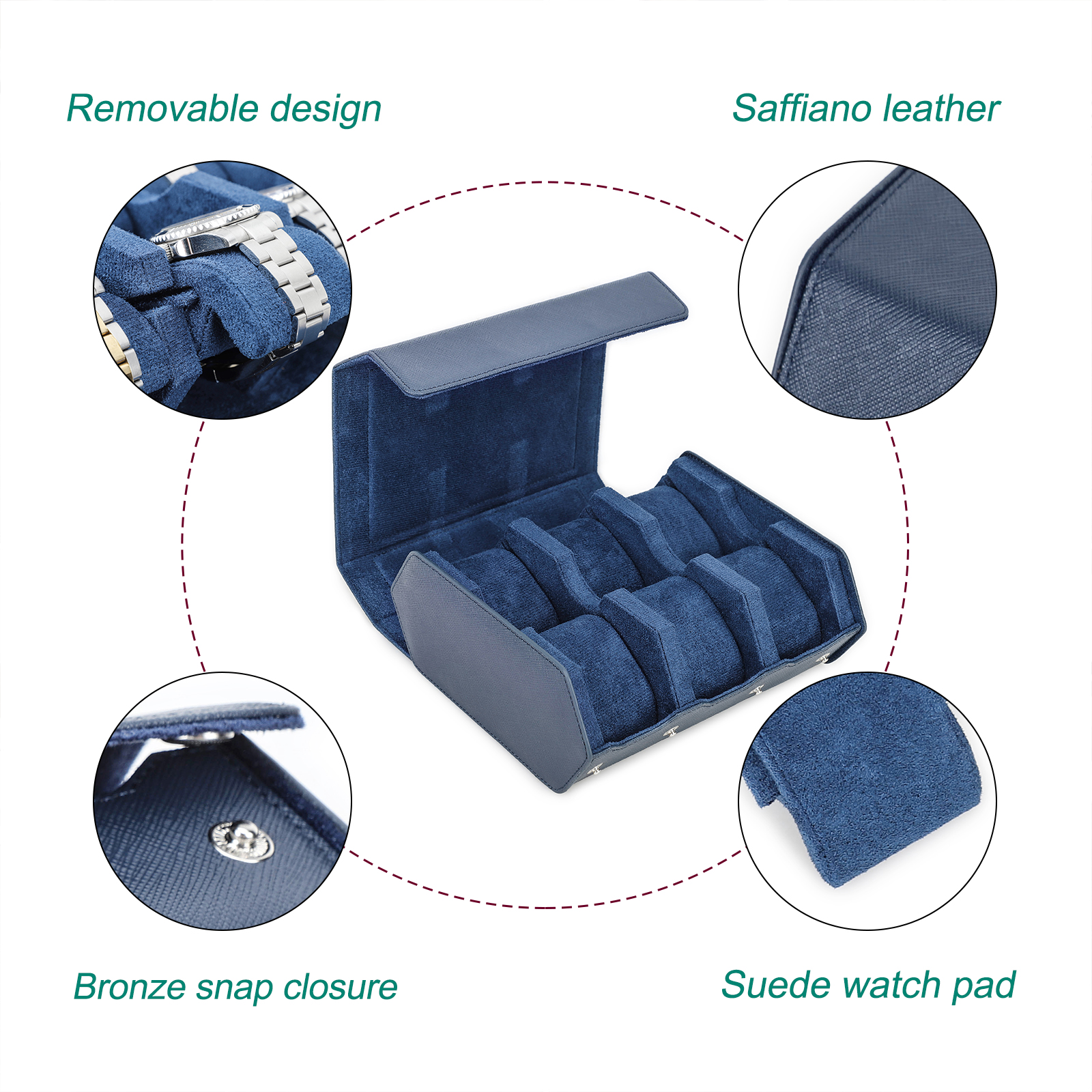 Genuine Leather Watch Travel C - Luxury Watch Collection Box 리뷰 및 가격