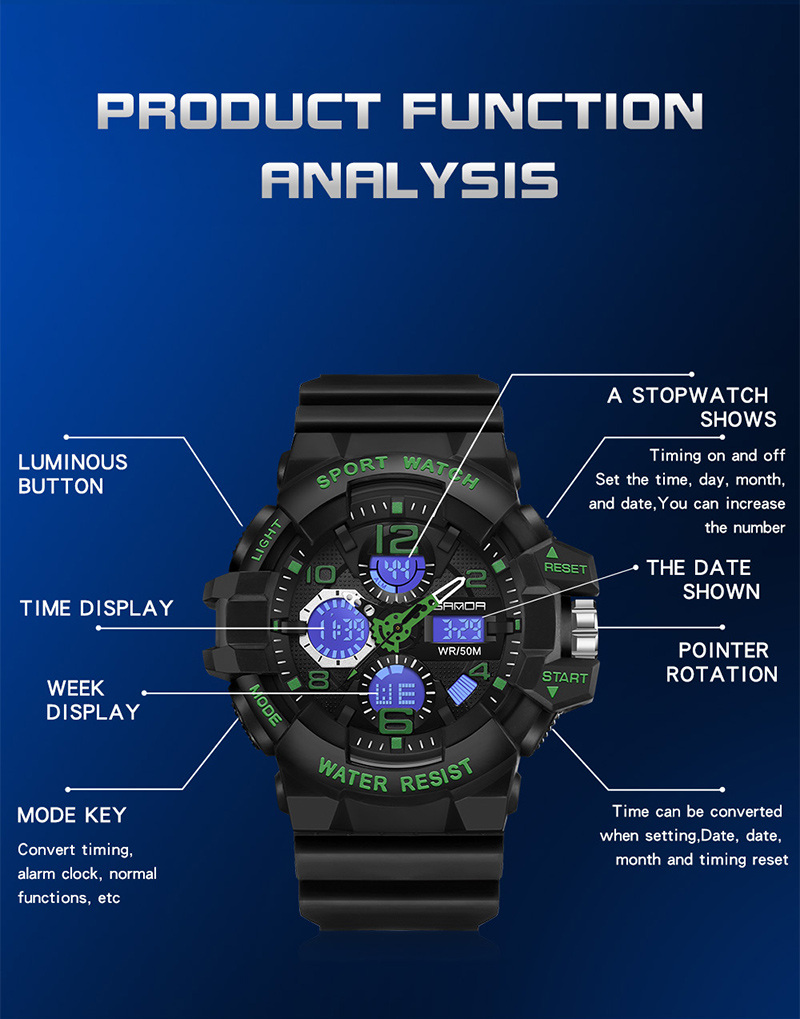SANDA Brand G- Style Military  - Luxury Watch Shop 리뷰 및 가격