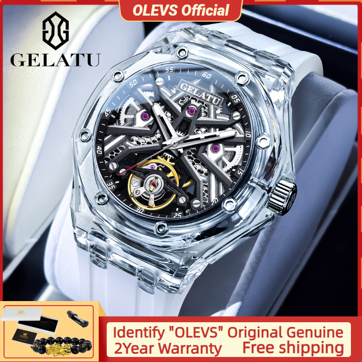 GELATU 8002 Automatic Mechanic - Luxury Watch Leather Strap 리뷰 및 가격